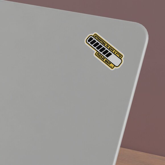 3pc - "Attempting to Give a F**k" Sticker Pack – Water Bottle, Tumbler, Laptop - Picture 6 of 8